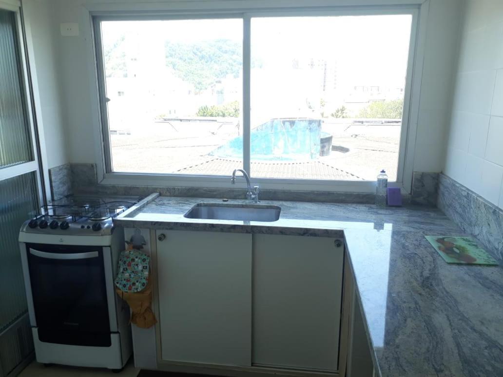 Cobertura Com Area Externa Com Vista Para O Mar Na Melhor Praia Do Guaruja Tombo Apartment Luaran gambar